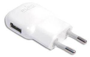 PURO MINI TRAVEL CHARGER USB PORT WHITE