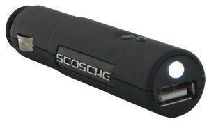 SCOSCHE CAR CHARGER & FLASHLIGHT WITH AUDIO CABLE