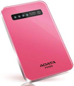ADATA PV100 POWER BANK PINK ADATA PV100 POWER BANK PINK