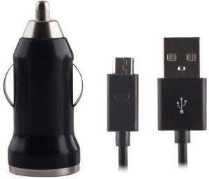 FOREVER CAR CHARGER 1A BLACK + MICRO USB CABLE