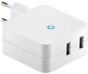 GOOBAY 67930 DUAL USB CHARGER 230V 4200MA WHITE