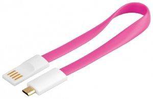 GOOBAY 95907 MAGNET CABLE USB A PLUG TO USB MICRO B PLUG PINK