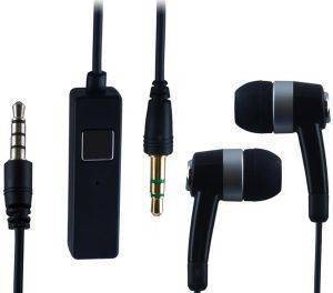 FOREVER STEREO HEADSET FOR HTC 3.5MM MINI-JACK BLACK