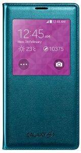 SAMSUNG COVER S-VIEW EF-CG900BG FOR GALAXY S5 G900F TOPAZ BLUE