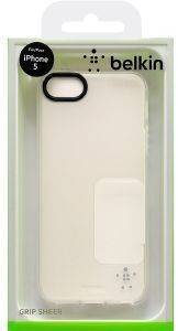 BELKIN F8W093VFC01 GRIP SHEER CASE FOR IPHONE 5 CLEAR