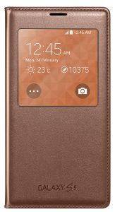 SAMSUNG COVER S-VIEW EF-CG900BF FOR GALAXY S5 G900F ROSE GOLD