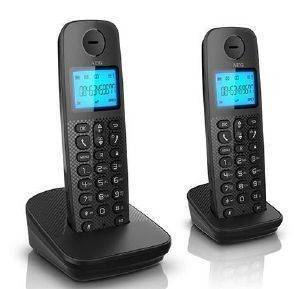 ��� D120 TWIN �������� �� CALLER ID AEG BLACK