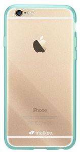  FACEPLATE MELKCO APPLE IPHONE 6 PLUS POLYULTIMA CLEAR-GREEN + SCREEN PROTECTOR