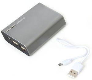 OMEGA POWERBANK 42343 6000MAH 5V 2A ALUMINIUM GREY