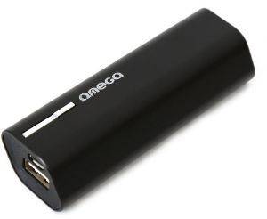 OMEGA POWERBANK 42346 2200MAH 5V 1A ALUMINIUM BLACK