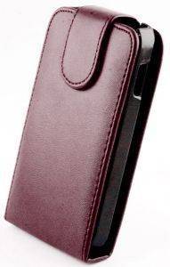 LEATHER CASE FOR IPHONE 5/5S PURPLE LEATHER CASE FOR IPHONE 5/5S PURPLE