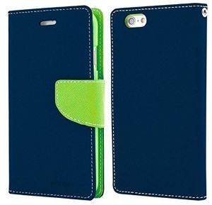 ���� FLIP FANCY DIARY GOOSPERY APPLE IPHONE 6 PLUS BLUE-LIME GREEN
