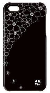   TREXTA APPLE IPHONE 5 CRYSTAL FLOWER BLACK