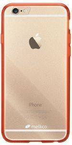  FACEPLATE MELKCO APPLE IPHONE 6 PLUS POLYULTIMA CLEAR-RED + SCREEN PROTECTOR