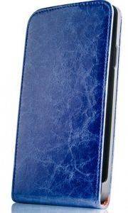 GREENGO LEATHER CASE EXCLUSIVE FOR SAMSUNG A3 BLUE