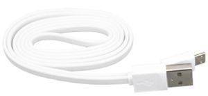 IHAVE MICRO USB DATA CABLE FLAT WIRE WHITE