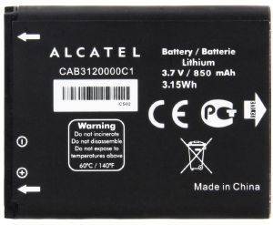 ALCATEL BATTERY BY42 FOR OT-2005D OT-905 850MAH BULK