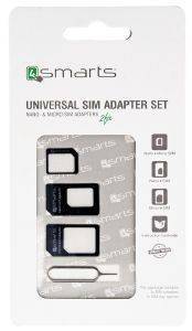4SMARTS UNIVERSAL SIM ADAPTER SET 3 PCS 4SMARTS UNIVERSAL SIM ADAPTER SET 3 PCS