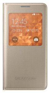 SAMSUNG COVER S-VIEW EF-CG850BF FOR GALAXY ALPHA G850 GOLD