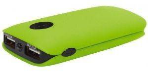 PLATINET 42413 POWER BANK 5000MAH 2XUSB 1A & 2.1A RUBBER GREEN