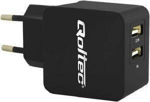 QOLTEC 50035.15.5W POWER ADAPTER CHARGER 15.5W/5V/3.1A/2X USB