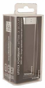 URBAN FACTORY BAT31UF LIPSTICK POWER BANK 2600MAH BLACK
