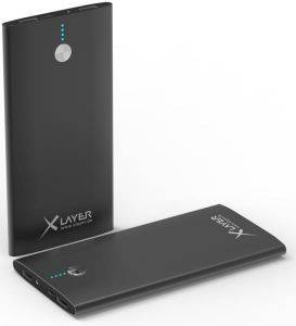 XLAYER POWERBANK STREAMLINE POLYMER BLACK 8000MAH SMARTPHONES/TABLETS