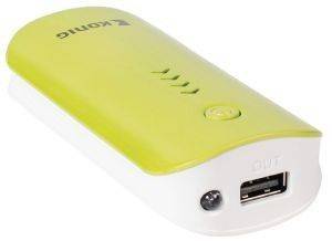 KONIG CS4400PB001 MOBILE POWER BANK 4400MAH 5V - 1A GREEN