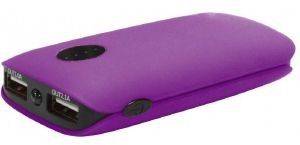 PLATINET 42410 POWER BANK 5000MAH 2XUSB 1A & 2.1A RUBBER VIOLET