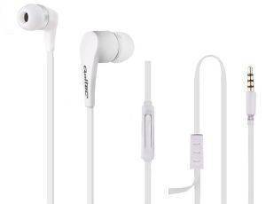 QOLTEC 50803 IN-EAR HEADPHONES WITH MICROPHONE WHITE