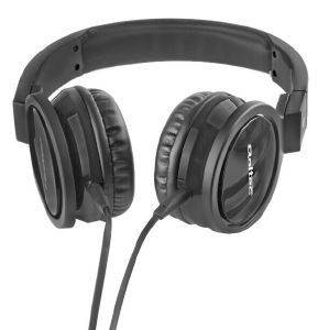 QOLTEC 50810 OVER-EAR HEADPHONES WITH MICROPHONE BLACK