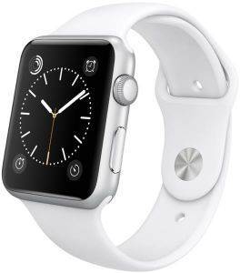 APPLE WATCH SPORT 42MM SILVER ALUMINUM CASE WITH WHITE SPORT BAND