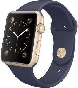 APPLE WATCH SPORT 42MM GOLD ALUMINUM CASE WITH MIDNIGHT BLUE SPORT BAND APPLE WATCH SPORT 42MM GOLD ALUMINUM CASE WITH MIDNIGHT BLUE SPORT BAND