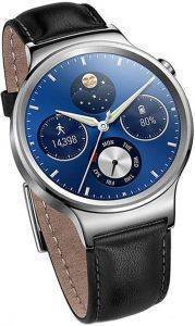 HUAWEI SMARTWATCH W1 MERCURY STAINLESS STEEL WITH LEATHER ARMBAND
