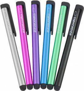 ESPERANZA EA140 STYLUS FOR CAPACITIVE SCREENS FOR TABLETS/SMARTPHONES MIX COLORS