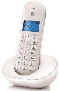 MOTOROLA T101W DECT CORDLESS PHONE WHITE