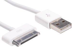 SANDBERG 440-10 USB 30PIN SYNC/CHARGE 1M WHITE SANDBERG 440-10 USB 30PIN SYNC/CHARGE 1M WHITE