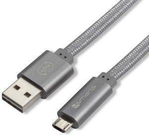 4SMARTS GLEAMCORD + CHARGE NOTICE MICRO-USB DATA CABLE 15CM GREY 4SMARTS GLEAMCORD + CHARGE NOTICE MICRO-USB DATA CABLE 15CM GREY