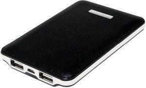 LOGILINK PA0125B MOBILE POWER BANK WITH LEATHER TEXTURE DESIGN 5000MAH BLACK