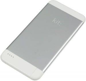 KIT EXECUTIVE SLIM POWERBANK 4100MAH WITH APPLE LIGHTNING CABLE SILVER