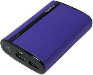 LOGILINK PA0127A MOBILE POWER BANK IN LEATHER OPTIC 7800MAH VIOLET