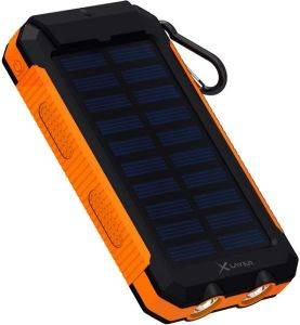 XLAYER POWERBANK PLUS SOLAR 8000MAH BLACK/ORANGE