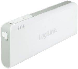 LOGILINK PA0124 MOBILE POWER BANK 10000MAH IP44 WHITE/GREY