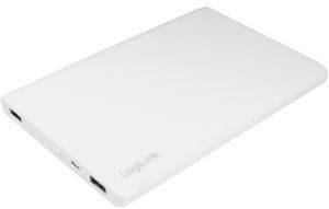 LOGILINK PA0128 MOBILE POWER BANK SLIM 12000MAH WHITE