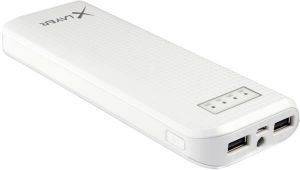 XLAYER POWERBANK CARBON WHITE 15000MAH FOR SMARTPHONES/TABLETS XLAYER POWERBANK CARBON WHITE 15000MAH FOR SMARTPHONES/TABLETS