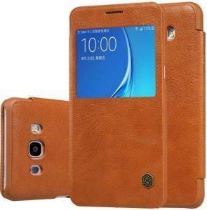 NILLKIN QIN LEATHER FLIP CASE FOR SAMSUNG GALAXY J7 2016 BROWN