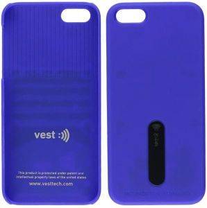 VEST ANTI-RADIATION TPU CASE FOR IPHONE 5/5S BLUE