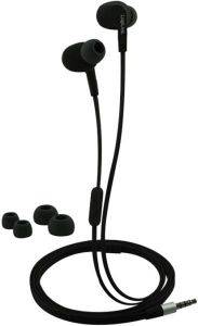 LOGILINK HS0042 SPORTS-FIT IN-EAR STEREO HEADSET 3.5MM WITH 2 SETS EAR BUDS WATERPROOF BLACK