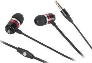 KRUGER & MATZ KMMXB-M EXTREME BASS IN-EAR HEADPHONES WITH MICROPHONE BLACK