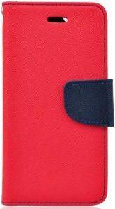 FANCY BOOK FLIP CASE FOR MEIZU M3S RED-NAVY